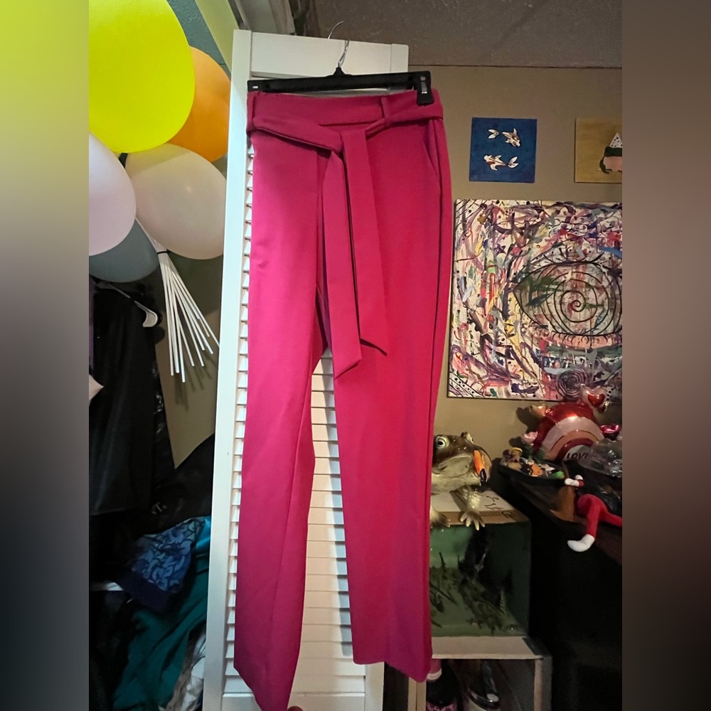 Hot Pink Women's Blazer & Pant Set - Picture 3 of 8